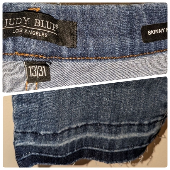 Judy Blue High Waist Pull On Crops size 13 - Picture 5 of 7